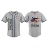 Unisex Baseball Jersey Lightweight Athletic Top Independence Day Print Full Sleeve Casual Shirt Suitable for Outdoor Sports and Daily Wear