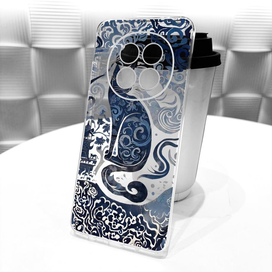 For Oppo A5 Pro A5X A5 4G 5G / Oppo K13x Global Phone Case Clear Soft TPU Bumper Cover Cat Cartoon Luxury Butterfly Flower Funda