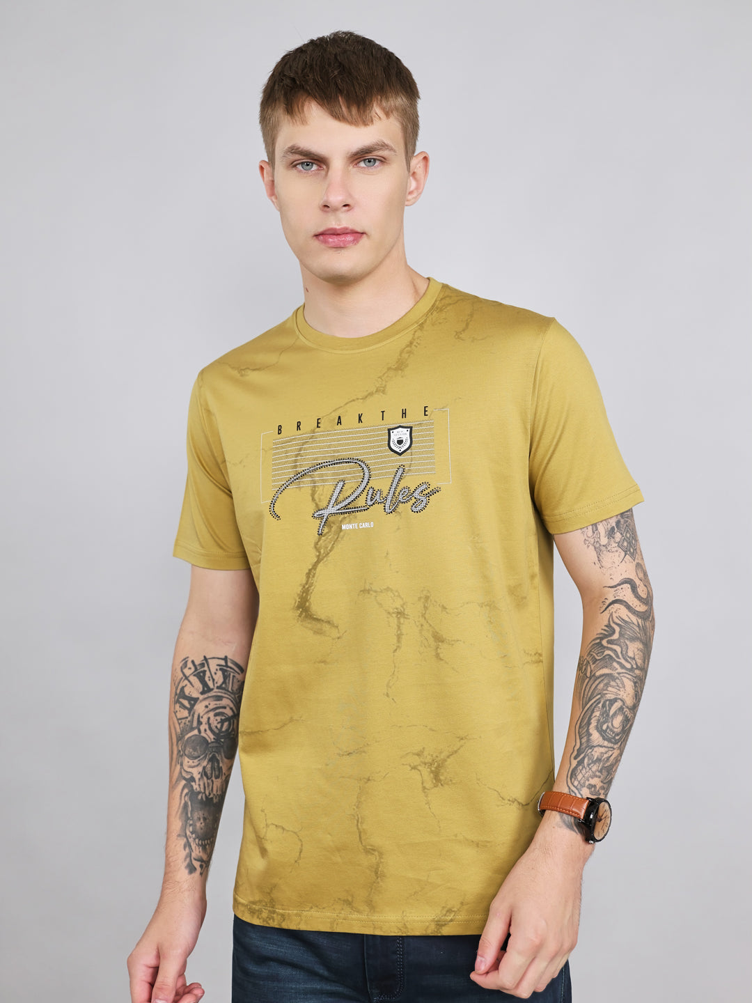 Monte Carlo Men Smart Fit Green Tshirt M зелёный