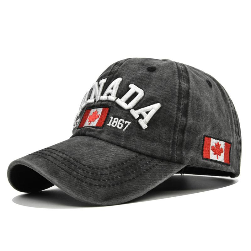 Fashion Canada Baseball Cap Flag Canada Hat Letter Embroidery Baseball Cap Snapback Adjuatable Mens Baseball Caps Gorras