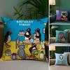 Classic Cartoon Cute P-Pingu Cushion Cover Plush Fabric Soft Double-Sided Printed Sofa Warm Winter Home Child Gift Pillow Case