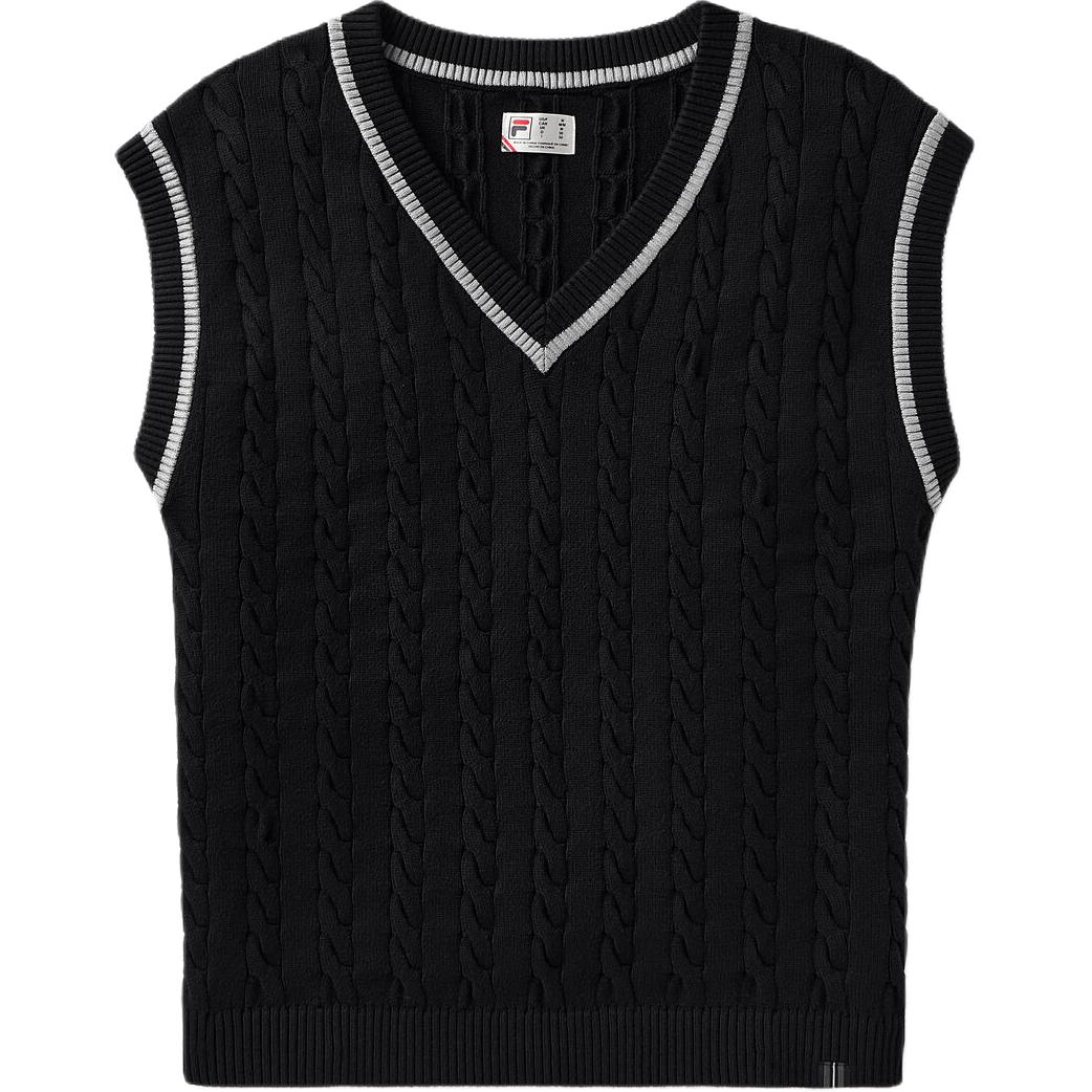 FILA BASELINE FW24 Вязаный кардиган Мужской Черный LU43E981-002 XL
