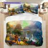 Fantasy Journey Emerald City Bedding (1 * duvet cover + 2 * pillowcase, without core) 2D Flat Duvet cover and pillowcase Soft and comfortable