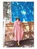 2026 Summer Cotton Linen V-Neck Artistic Long Dress for Women