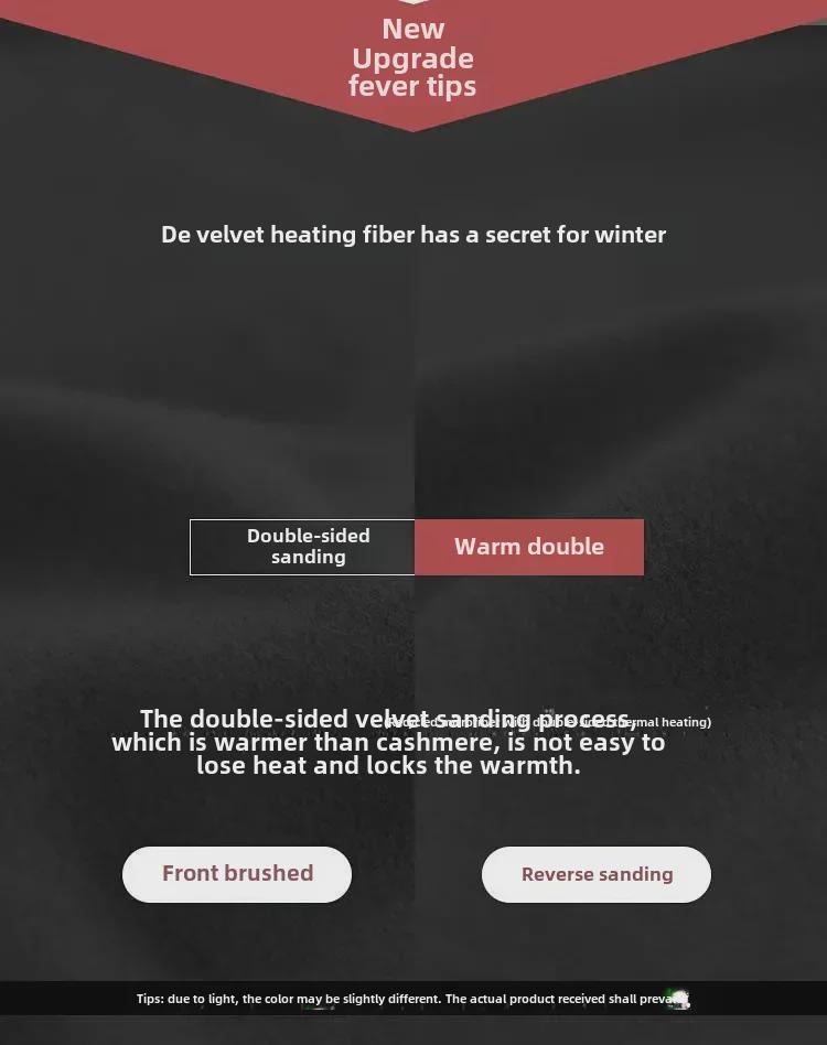 Double-Sided Velvet Half-High Collar Long-Sleeve Women's Warm Shirt for Autumn/Winter