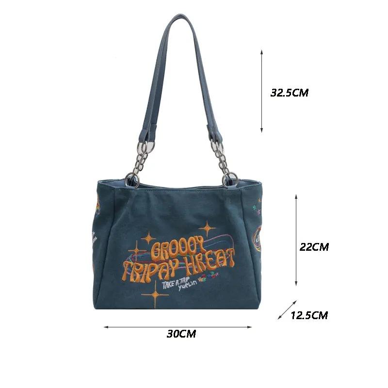 Borsa da Donna Grande Capacità Borsa da Signora Tessuto di Alta Qualità Borsa a Spalla Femminile Tote Casual Borsa a Mano di Tendenza Designer