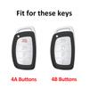 For Hyundai I10 I30 I40 Elantra Creta Ix35 Ix45 Tucson Santa Fe Rena Sonata 4 Buttons TPU Car Smart Key Case Cover Accessories