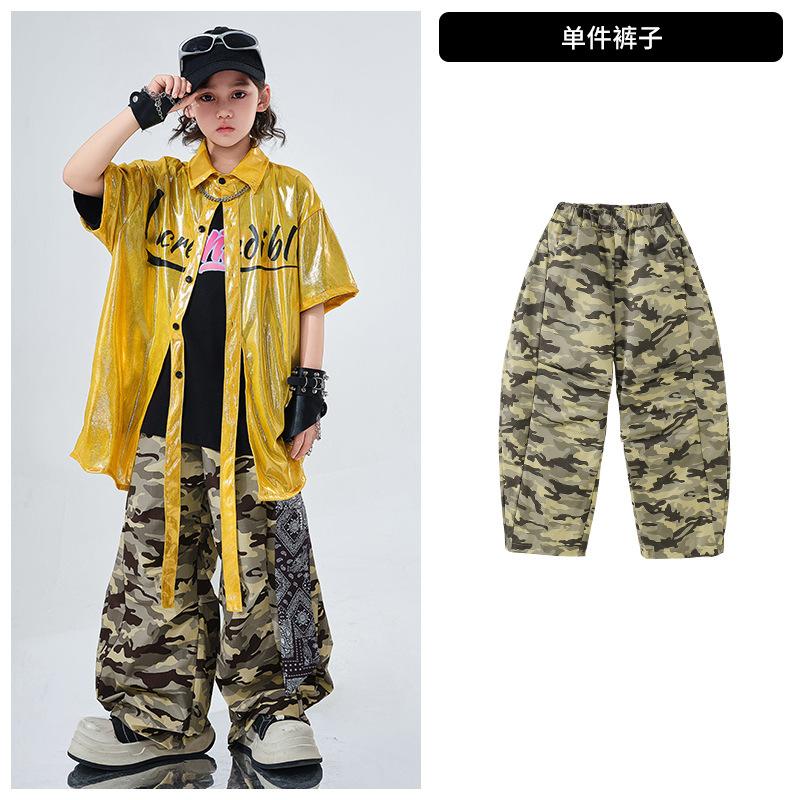 Children'S Hip-Hop Trendy Clothes Boys' Hip-Hop Fried Street Hiphop Performance Clothes Are Trendy And Cool Children'S Summer Two-Piece Short Sleeves