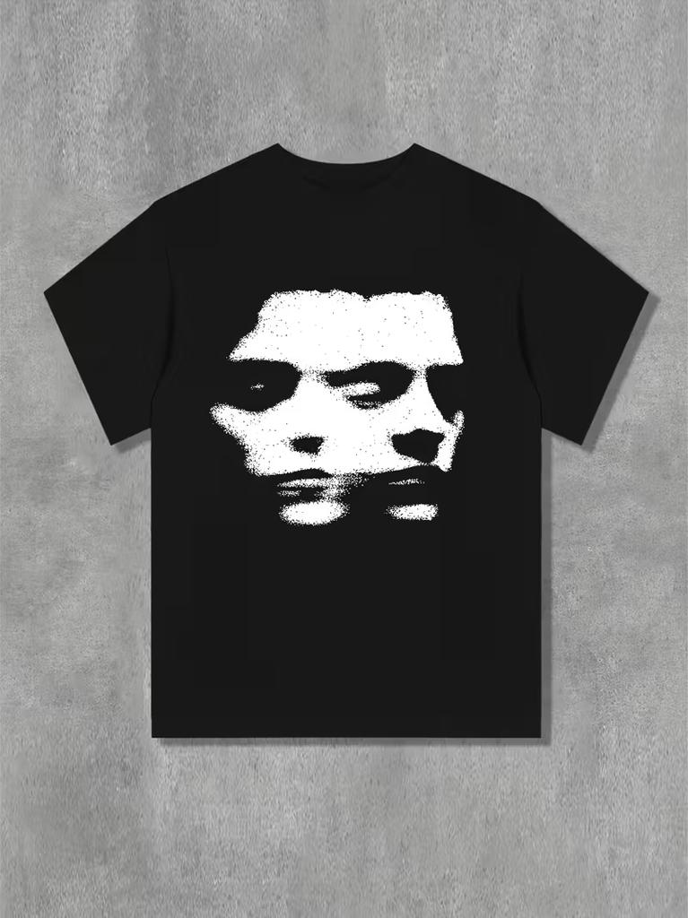 Harajuku Face Graphic T Shirts Y2k Tops Unisex Unisex High Street Oversized T Shirt Pro Choice Streetwear Vintage Tee Clothing