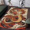 Multiple Sizes Red Dragon Swirling In Clouds Carpet for Living Room Bedroom Sofa Home Decor Rus Non-slip Floor Mat Luxury Gift