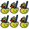 10pcs /Lots Cartoon Summer Surf Style Embroidered Fruit Drinks Patch Iron On Patches For Clothing Lobster Turtle Starfish Sew Diy 