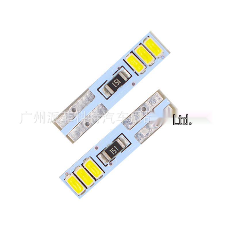 AMS T5 LED Bulb: 6x3014 Chips, 12V, for Car Dash & Parking Lights