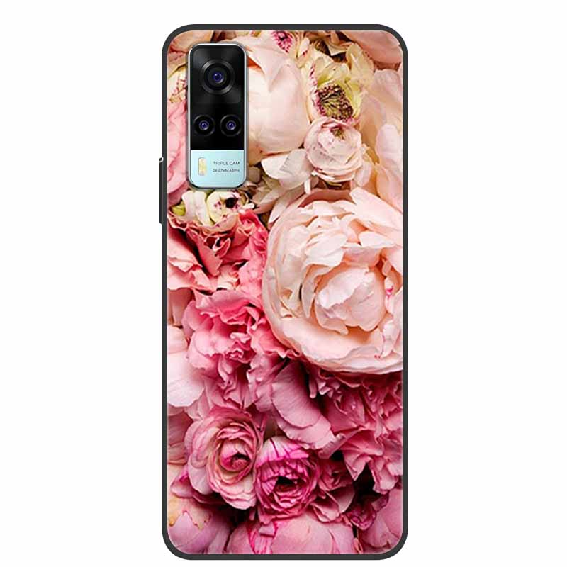 For vivo Y31 2021 Case Shockproof Soft silicone TPU Back Cover For Vivo Y53S 4G Y31 2021 Y 31 Case V2036 Phone Case Cute Cartoon