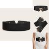 Style Metal Waist Belt With Alloy Buckle For Women Dresses And Coats
