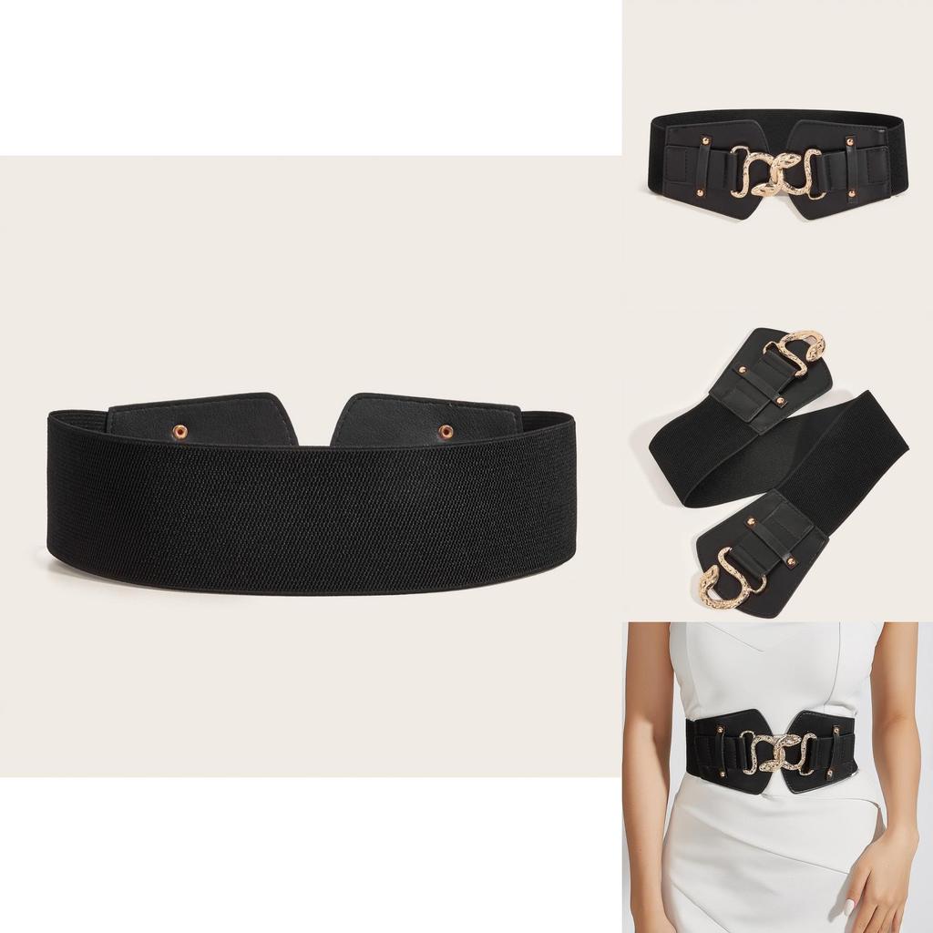 Style Metal Waist Belt With Alloy Buckle For Women Dresses And Coats