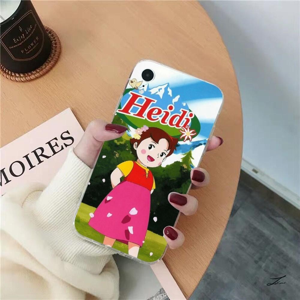 Cute Heidi Phone Case for iPhone 15 8 7 6 6S Plus X SE 2020 XR XS 14 11 12 13 Mini Pro Max Mobile Case