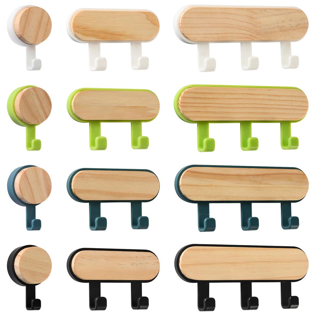 Hat Scarf Storage Organizer Wood Key Holder Strong Key Ring Rack Phone Hooks Clerk Housekeeper Decorative Wall Mounted Hangers