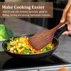 Wooden Spatula Ladle Kitchen Utensil for Cooking Nonstick Frying Pan Wok Wood Turner Stirring 30 cm Long Handle Serving Spoon6