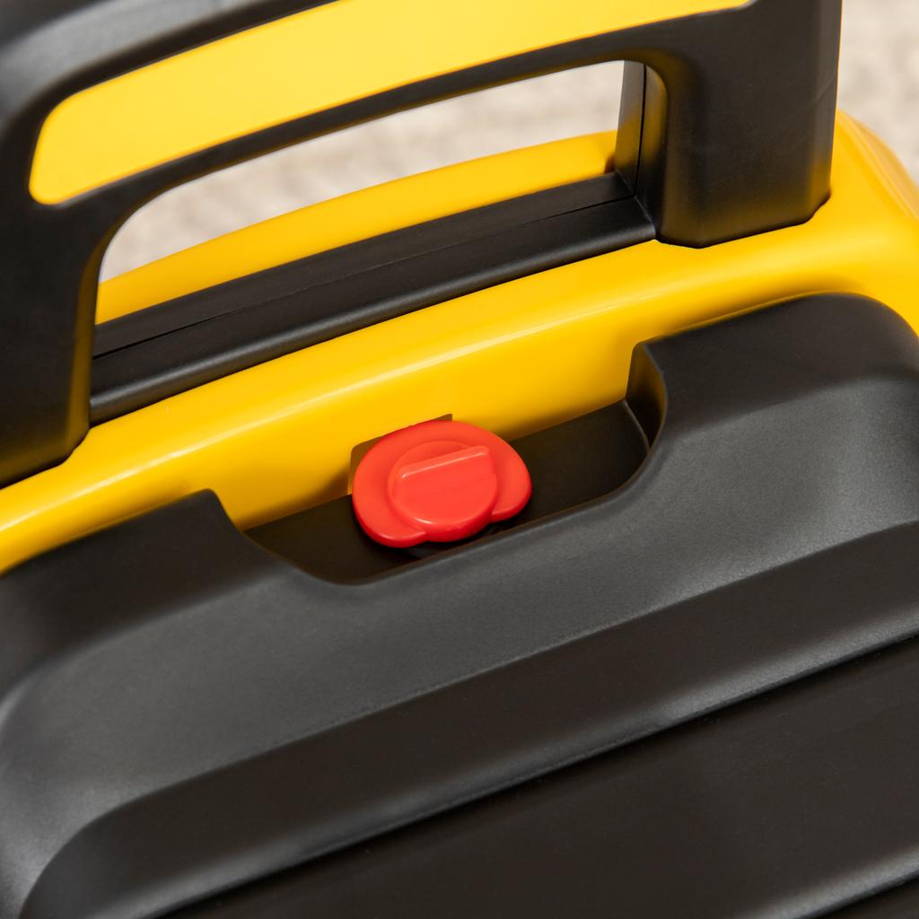 Kids Excavator, Ride-On, Operable Excavator Bucket, Anti-Tip Protection, Non-Slip Wheels, Yellow+Black, 78 x 29.5 x 54 cm