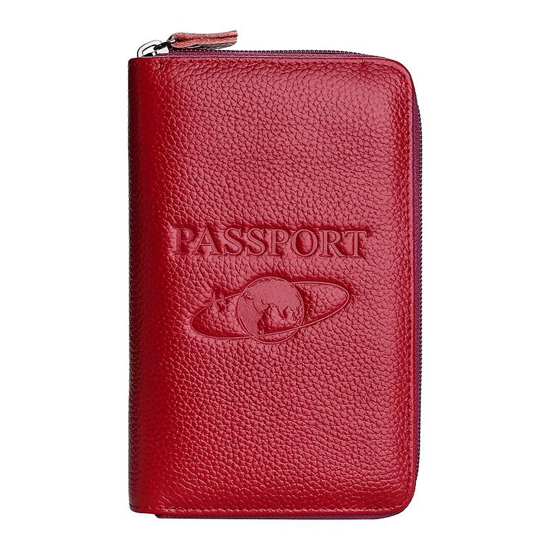 

2025 новая кожаная сумка для паспорта из коровьей кожи, RFID антимагнитная сумка для сберкнижки, сумка для посадочного талона, книжка для паспорта, защитная обложка