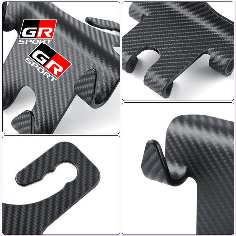 1/2PCS Car Seat Headrest Hook Auto Back Seat Organizer for Toyota GR Gazoo Racing Corolla TRD Yaris Chr Auris Rav4 Camry Prius Prado Avensis