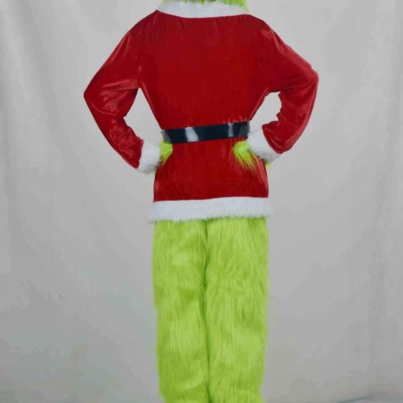 Christmas Green Grinch Costume Santa Suit Party Costume