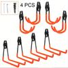 4PCS  Metal Hook Bicycle Hanger Hooks Garage Organizer Wall Mount  Wall Mount Anti-slip Storage Hook