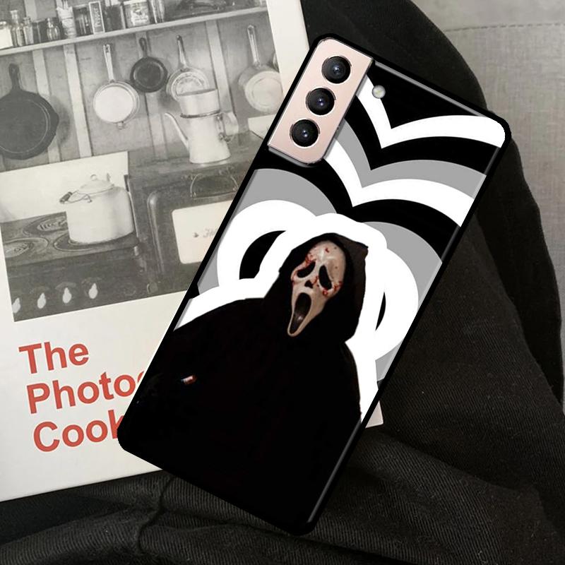 Ghostface Scream-fodral för Samsung Galaxy S21 FE S8 S9 S10 Plus Note 10 Note 20 Ultra S20 FE S22 Ultra Coque