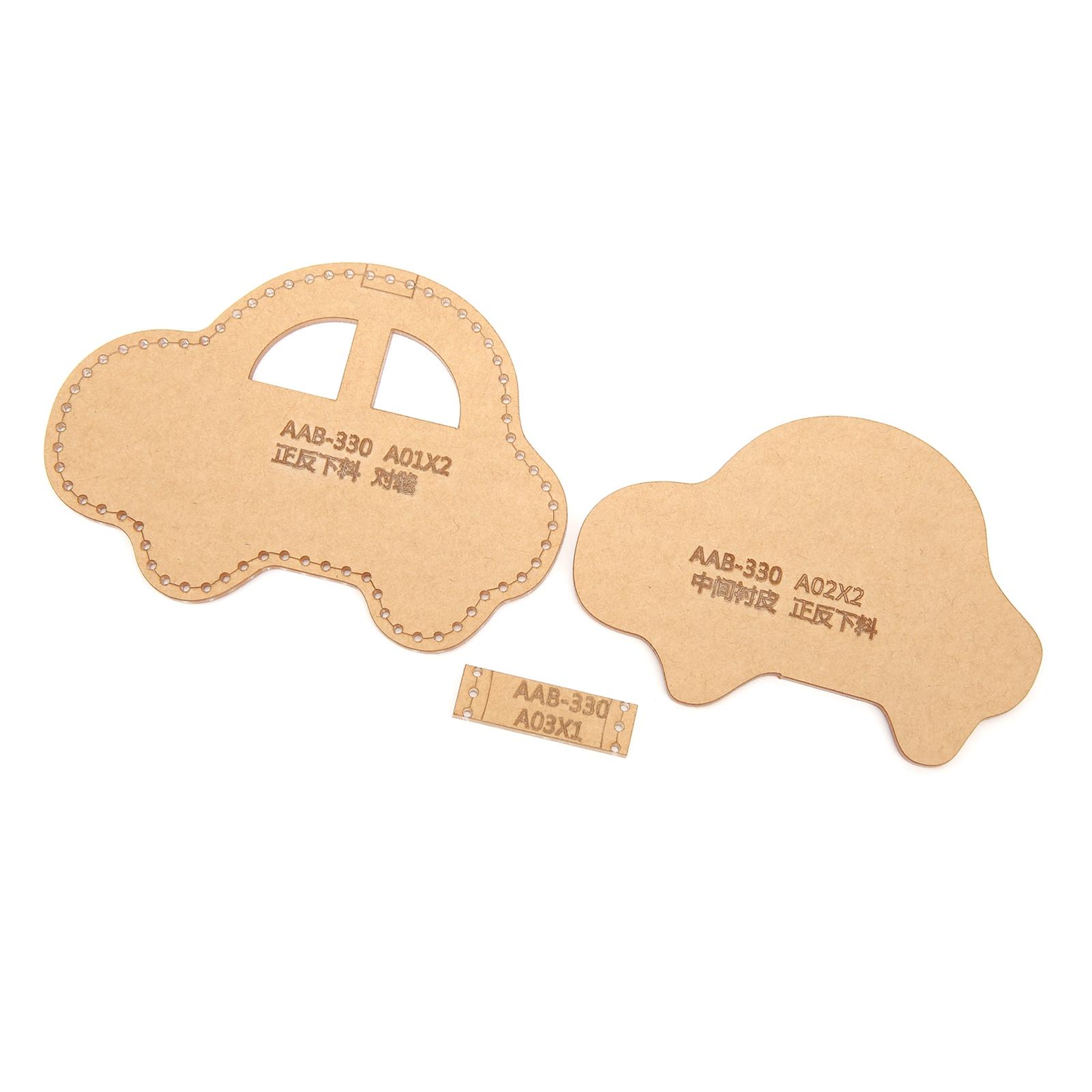 

Acrylic Keychain Pattern DIY Car Shaped Pendant HandMade Leather Goods Template