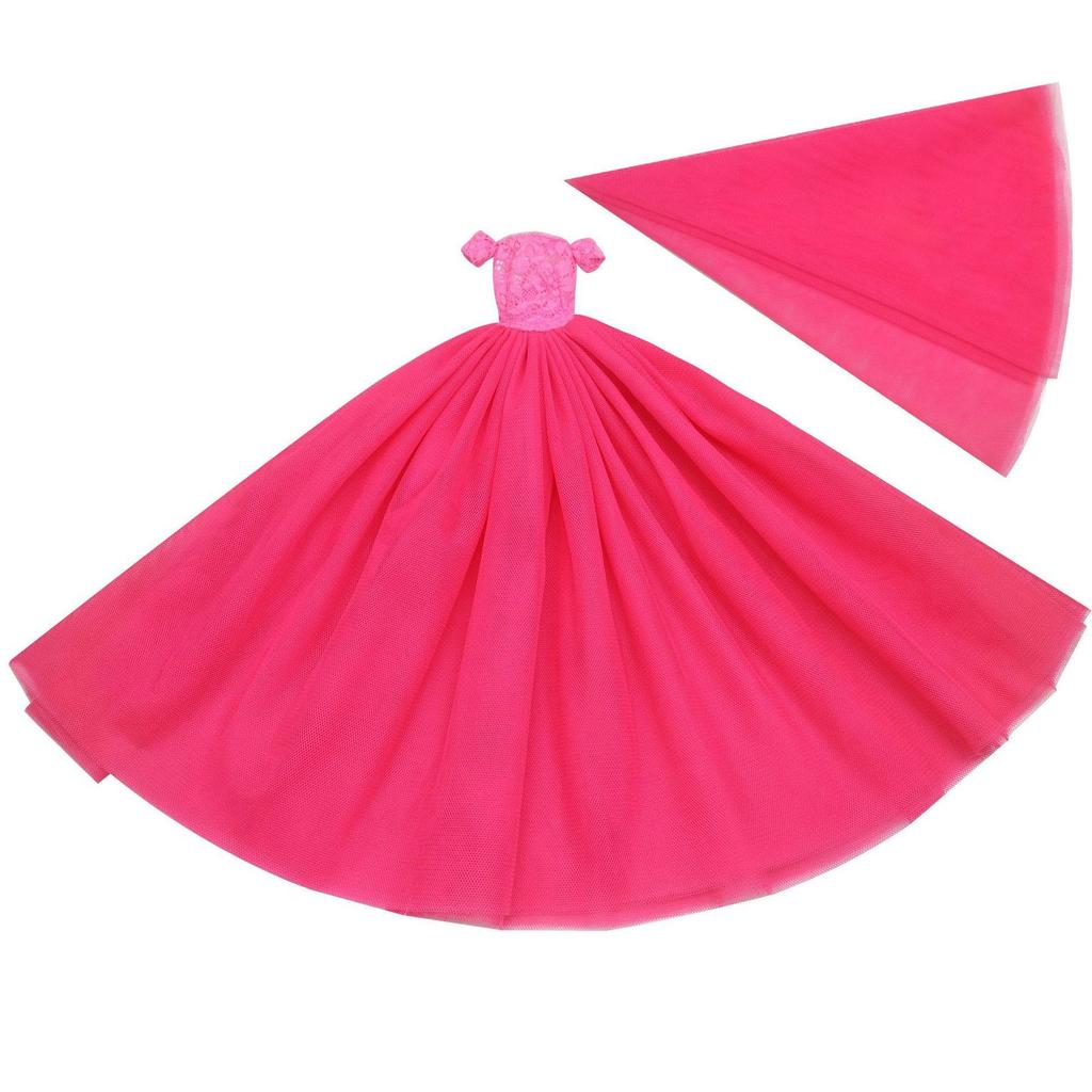 Multicolored Mini Mesh Skirt for 29cm Dolls - Babi Wedding Dress, Short Dress-Up Skirt for Toy Girls