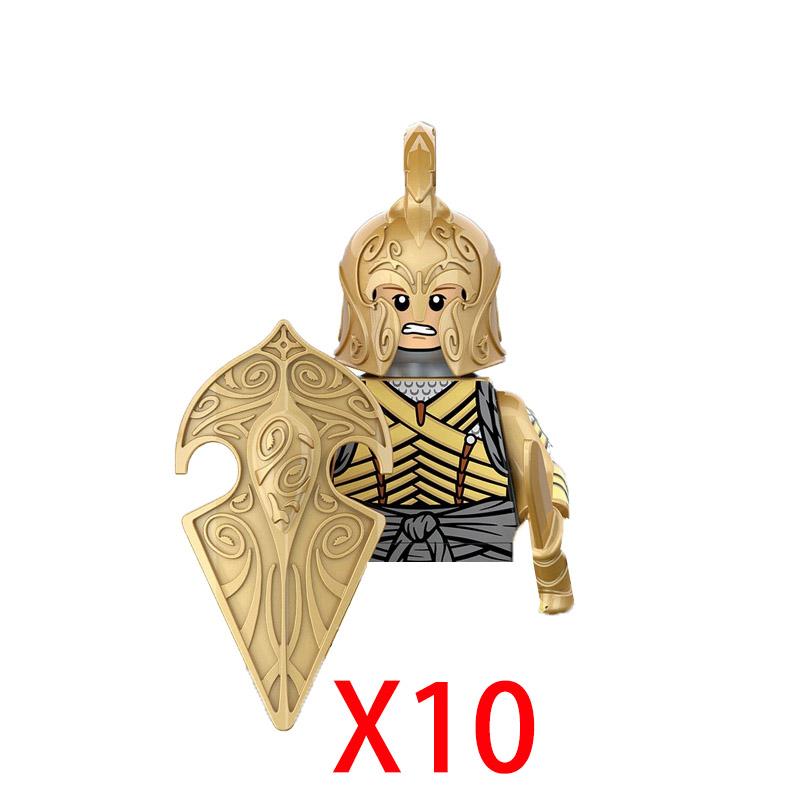Military Building Blocks Solider Figures Movie Science Fiction Series Weapons Shield Knight Toys Gifts Medieval Mini Bricks MOC