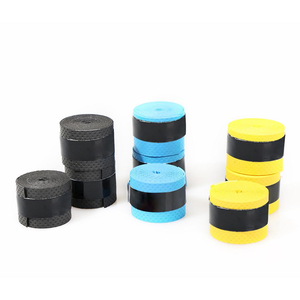 60pcs Tennis Racket Overgrips Anti Skid Sweat Tape Wraps Badminton Racquet Over Grip Fishing Rod Sweat Band Grip