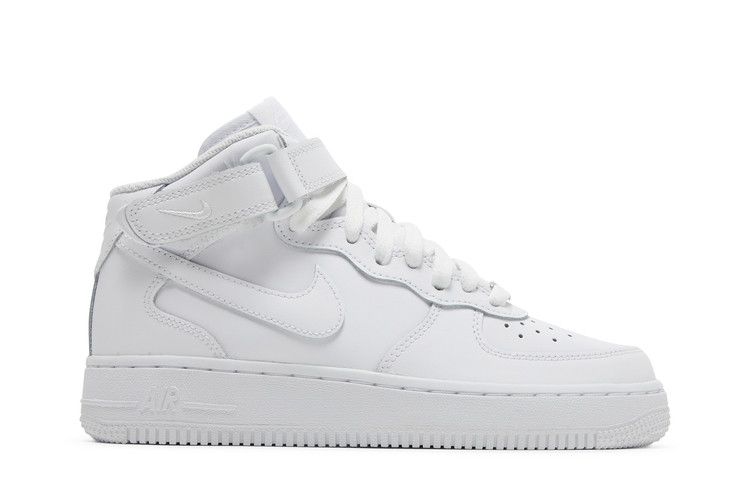 Nike Air Force 1 Mid LE GS 'Triple White'