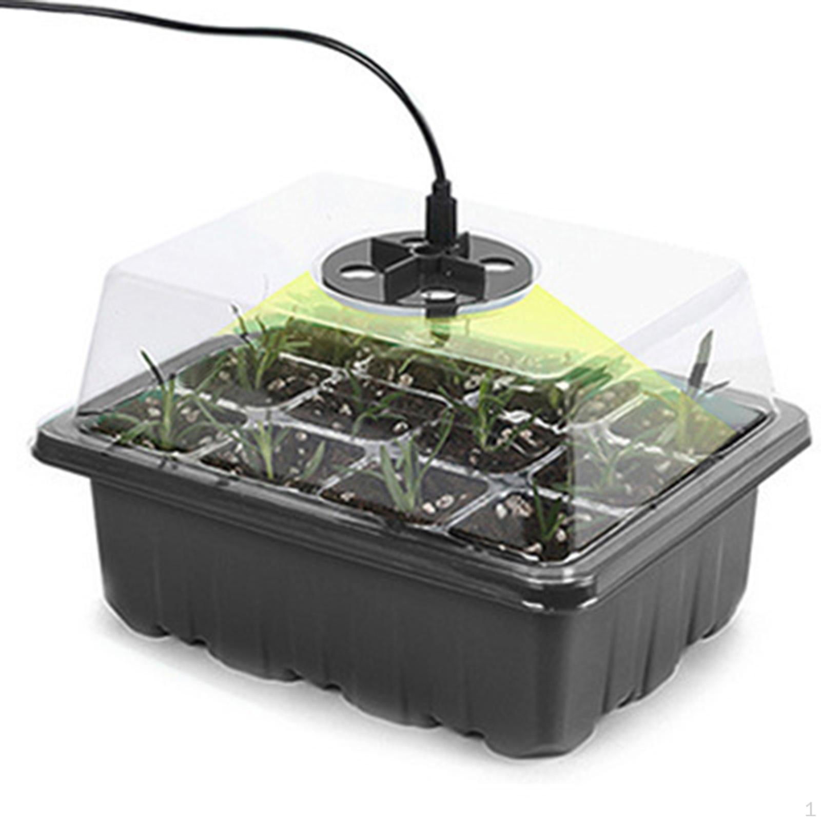 

Питомник растений 6 ячеек на фермерский лоток для семян для быстрого роста и хорошего урожая в домашних условиях чёрный