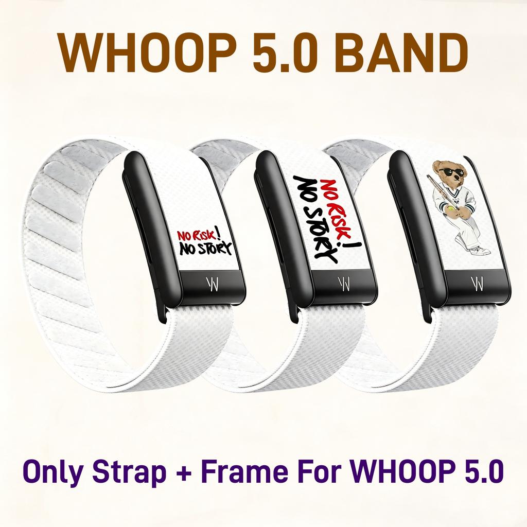 Cartoon Printed Magnetic Loop Nylon Strap With Frame Replacement Kit Compatible With Whoop 5.0 MG Breathable Fitness Wristband