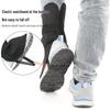 Windproof Velvet-Lined Electric Vehicle Leggings with Ankle and Foot Protection