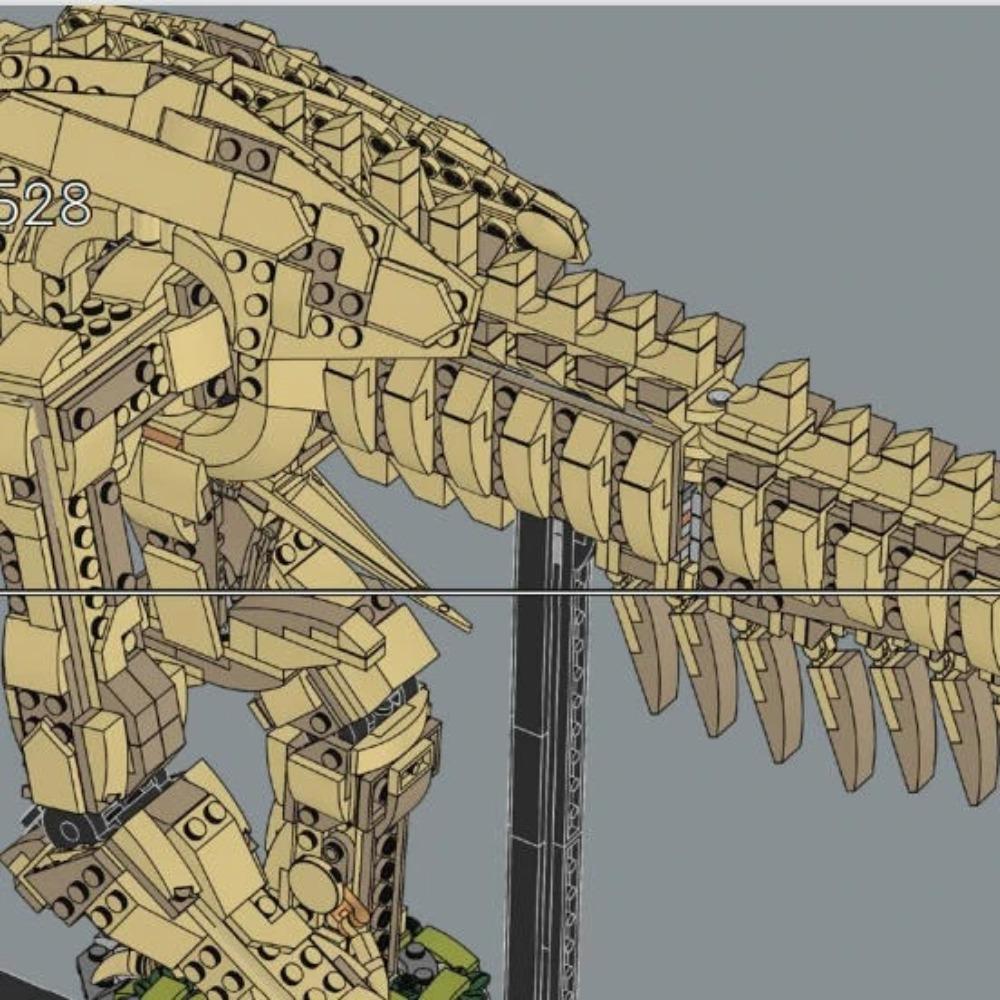 Tyrannosaurus Rex Skeleton 76968 Building Blocks Sets Compatible with Legoed Particles Suitable for Christmas Gifts 3145pcs