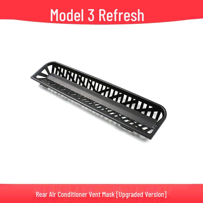Tesla Model 3/Y Rear AC Vent Protector: Anti-Clog Mesh Cover for Seat Bottom.