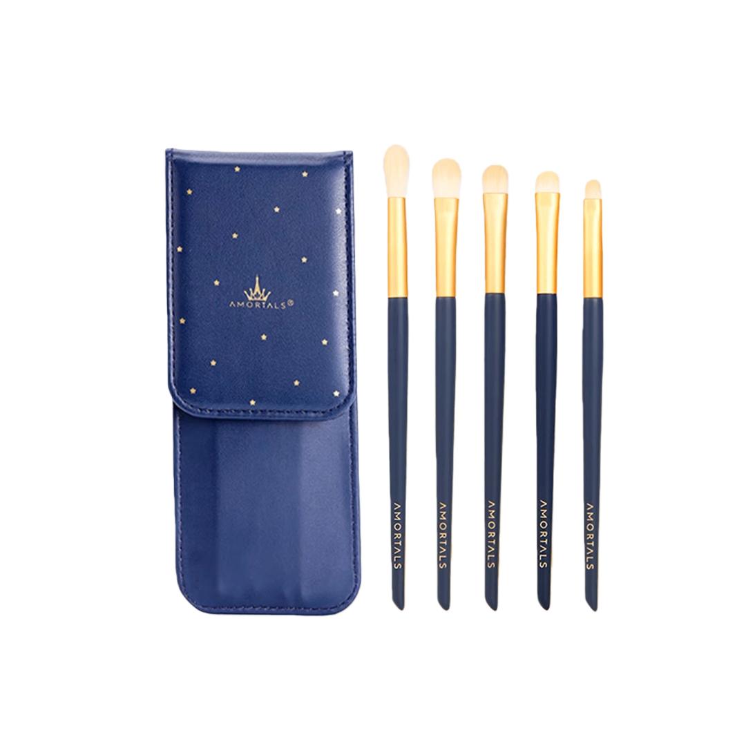 

AMORTALS Eye Makeup Brush Set: Eyeshadow Brush, Blush Brush, Lip Brush, Concealer Brush - 5 Pieces