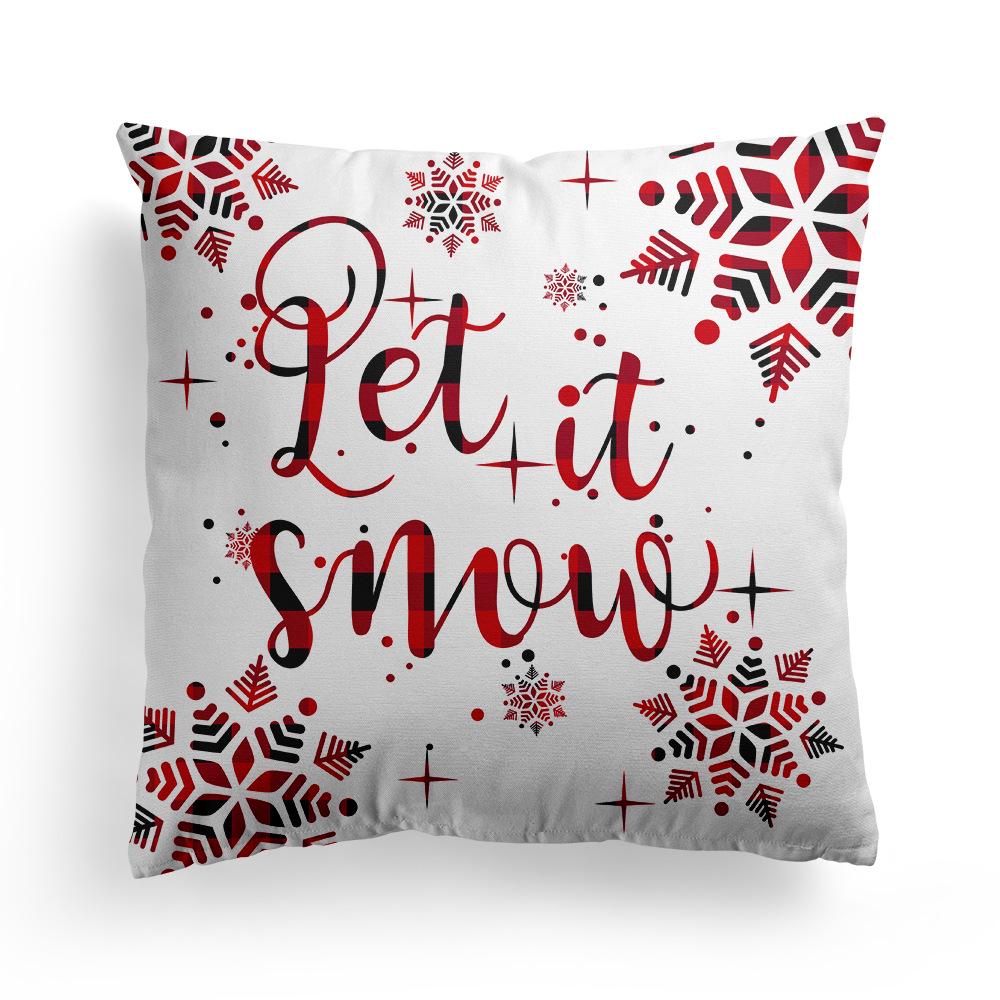 Christmas Merry Christmas Pillowcase Festive Home Decoration Sofa Pillow Cushion Cover