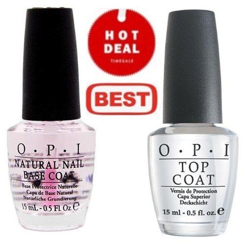 

OPI top coat base coat volume top coat manicure