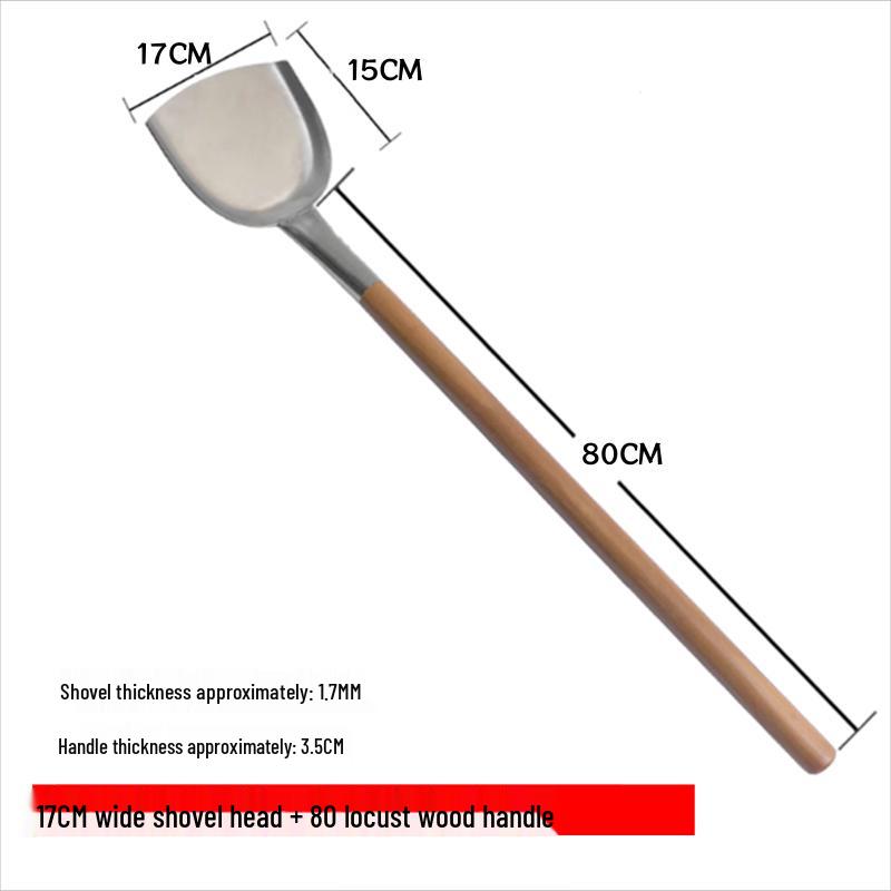 

Yude Large Stainless Steel Spatula with Wood Handle