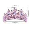 Wedding Hair Tiara Crystal Bridal Princess Pageant Crown Diamond Veil Hair Jewelry Headpiece