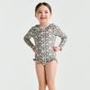 Costume da bagno intero Yun'er Ma per bambine, protezione solare UPF50+, ad asciugatura rapida