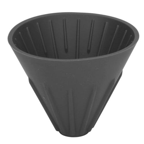 

Silicone Coffee Dripper with Easy-to-Clean Silicone Coffee Filter, Easy Operation, BPA-Free, for Travel, Office, Camping (Black)