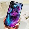 Hartowane Szklane Etui Na Telefon VIVO V60 Lite V60Lite Pokrowiec Fajne Malowany Wilk Lew Odporne Na Wstrząsy Etui Na Vivo V 60 Lite Obudowa Funda