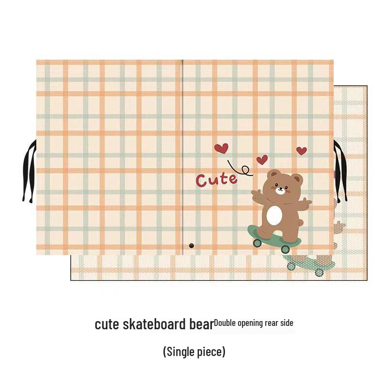Children's Magnetic Sun Shade Curtains - Double Layer Mesh for Car Windows, Heat Insulation, Light Blocking, Cartoon Design