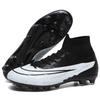New Autumn High Top Lightweight Adult Football Shoes Supportive Shock-absorbing Sports Shoes Comfortable Track Field Spikes