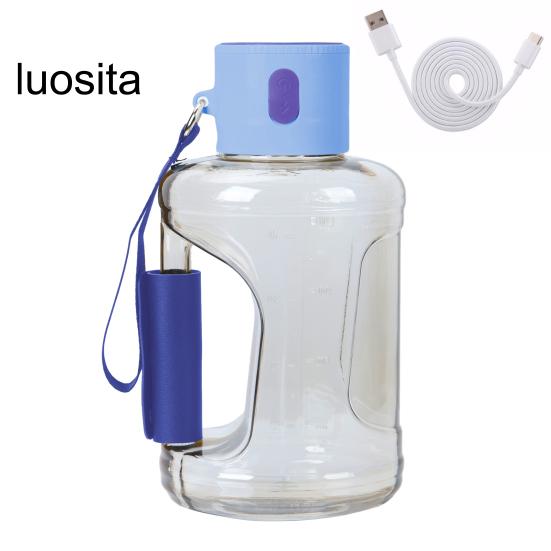 

1 комплект водородной бутылки для воды емкостью 1500 мл, портативная зарядка через USB, генератор водородной воды для дома, путешествий на открытом воздухе синий