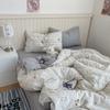 2026 Korean Cartoon Student Cotton 40TC Duvet Cover Set Ins Style Bedding